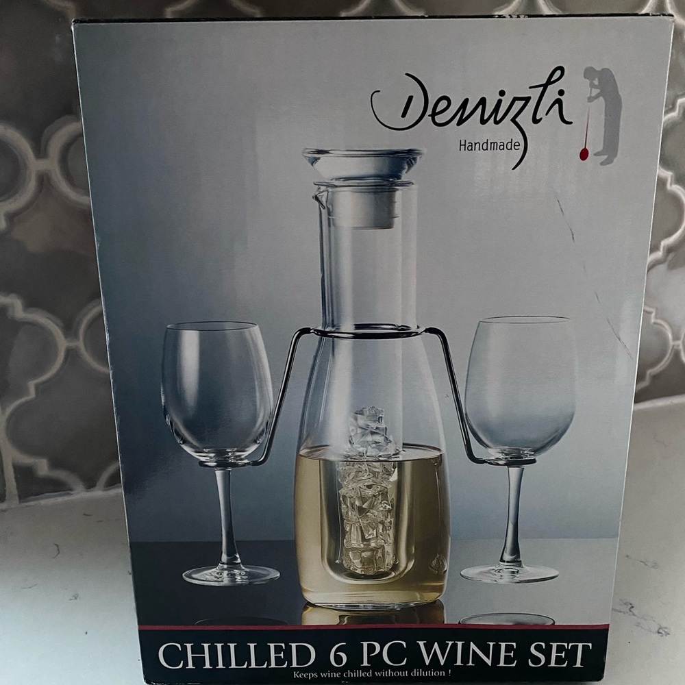 NWT - Denizli Chilled 6 Piece Wine Glass Set